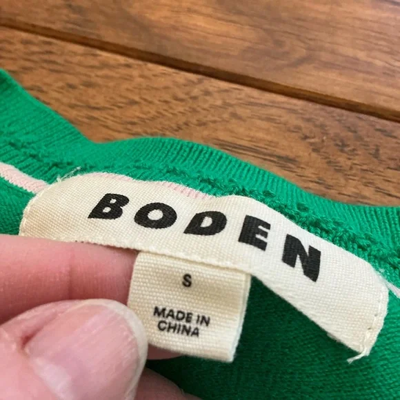 Boden Green Crewneck Sweater, Small - Picture 5 of 8